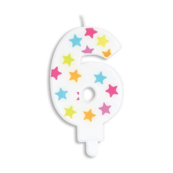 Bougie d'anniversaire chiffre 6