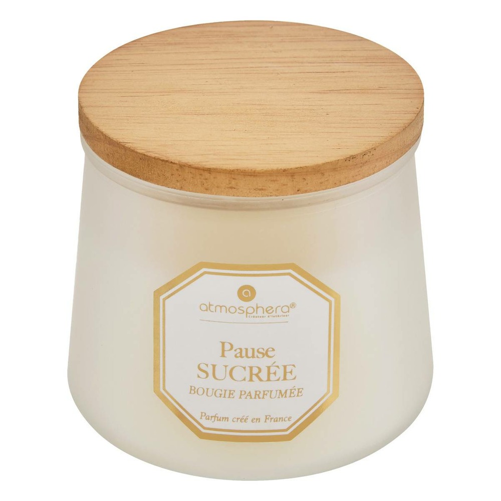 Bougie parfumée elisa praline rose - caramel transparent 200g