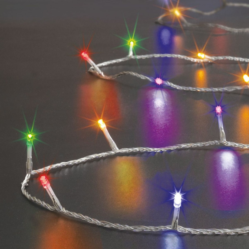 Guirlande lumineuse extérieur 30 m 300 led multicolore et 8 jeux de lumière