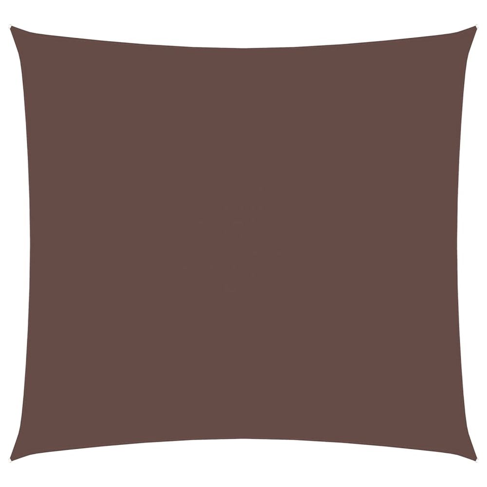 Voile de parasol tissu oxford carré 4,5x4,5 m marron