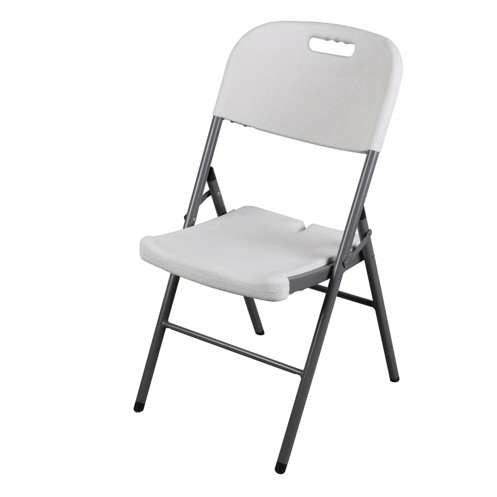 Chaise de réception pliable en polyéthylène - blanc