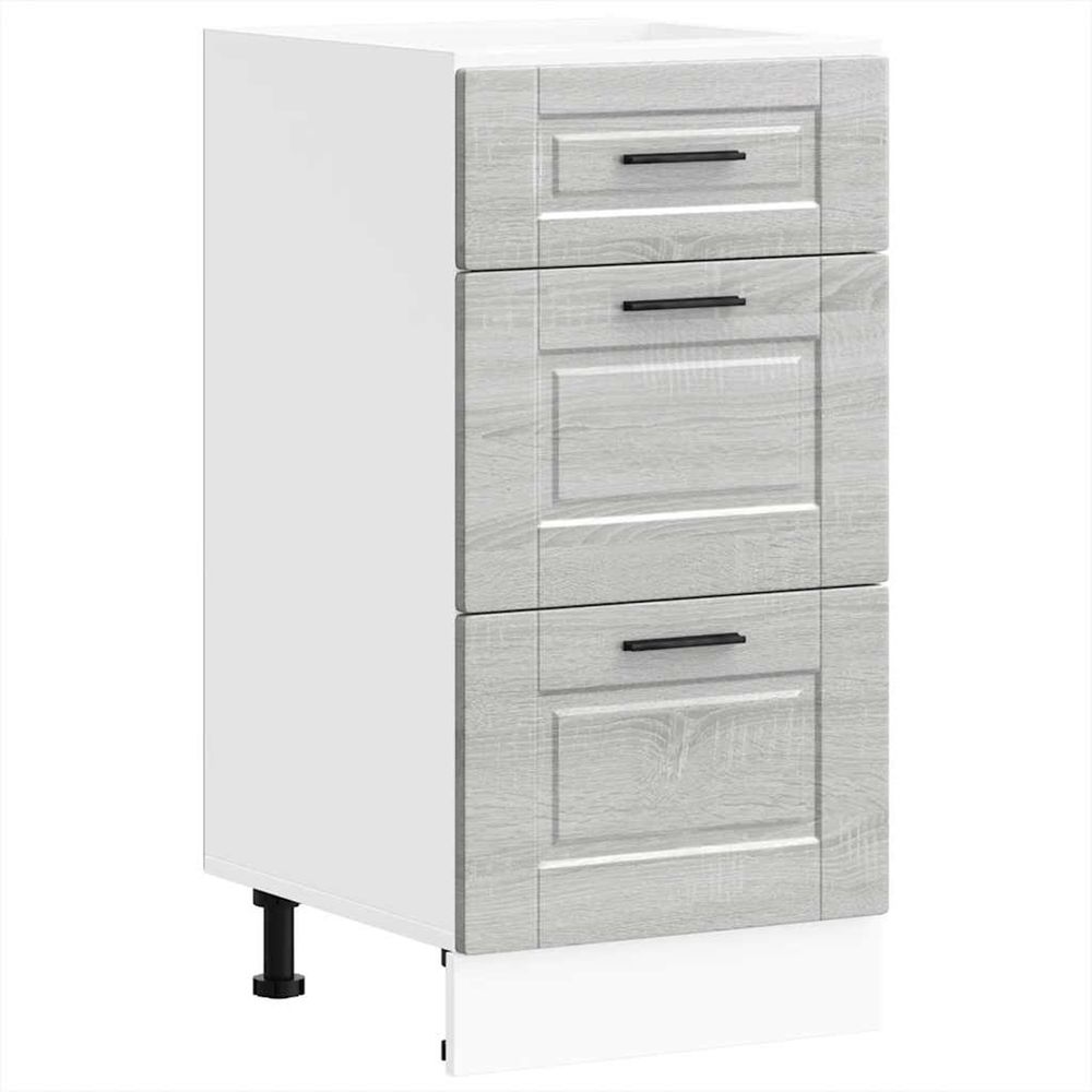 Armoire de cuisine porto sonoma gris bois d'ingénierie