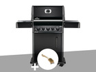 Barbecue à gaz  rogue 425 rsb-1 + brosse en bois  pour grille de cuisson en font