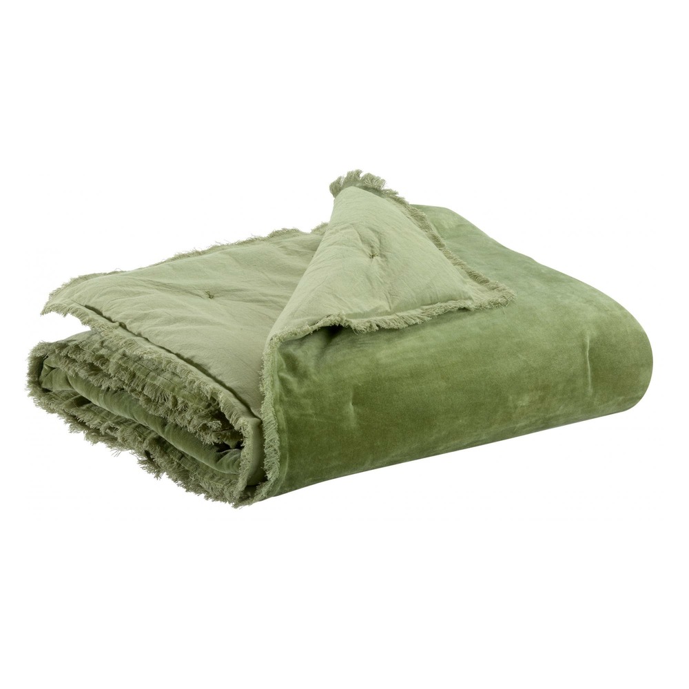 Plaid uni fara olive 135 x 200 cm