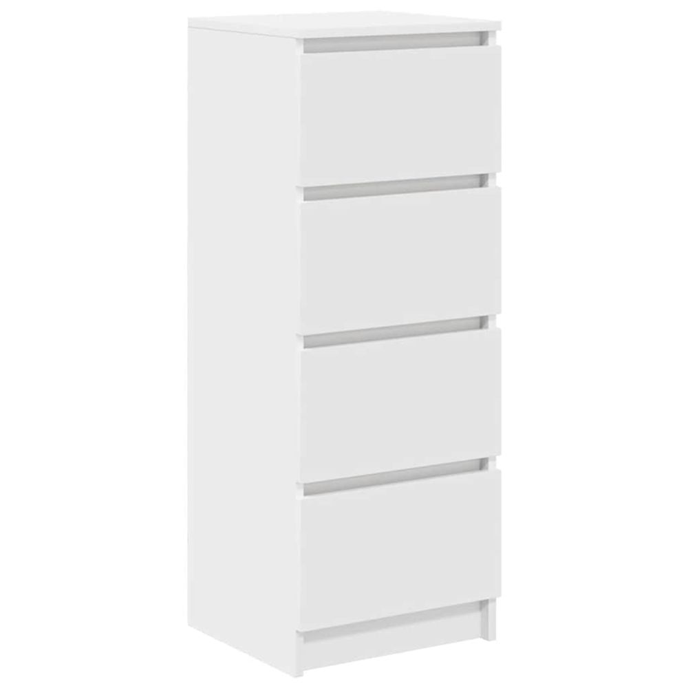 Buffet blanc 37,5x35x99 cm bois d'ingénierie
