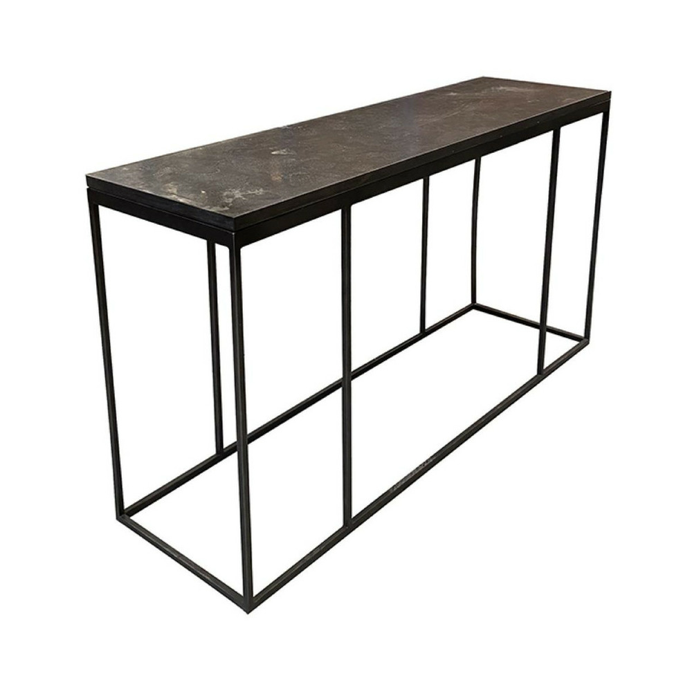 Console plateau pierre pierre naturelle noir - minéral interior's