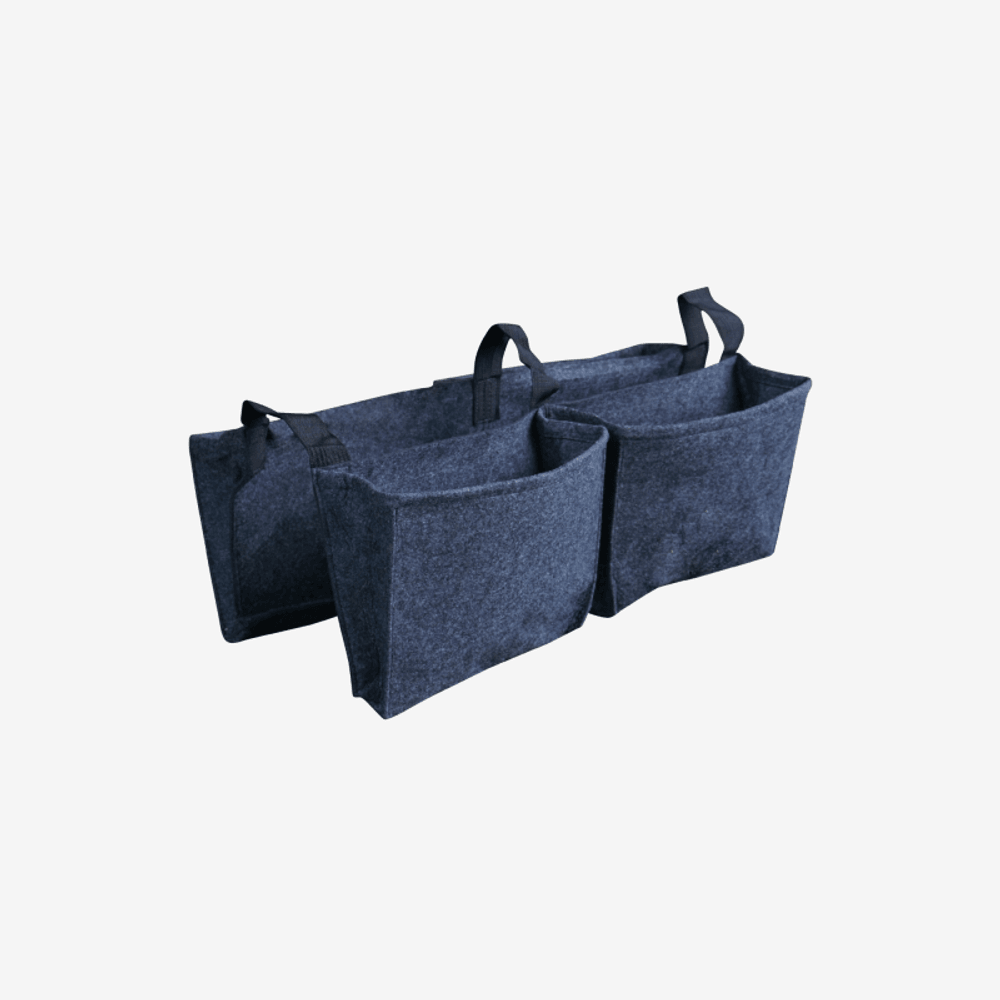 Balconniere grise geotextile 4 poches