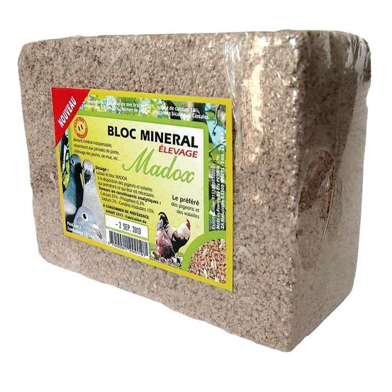 Bloc minéral pour volailles 3,5 kg - perrin madox
