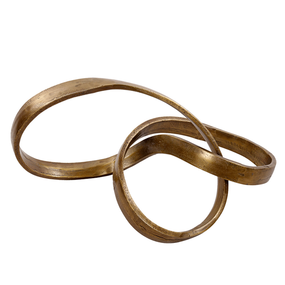 Objet décoratif boucle infinie 60x30x30cm