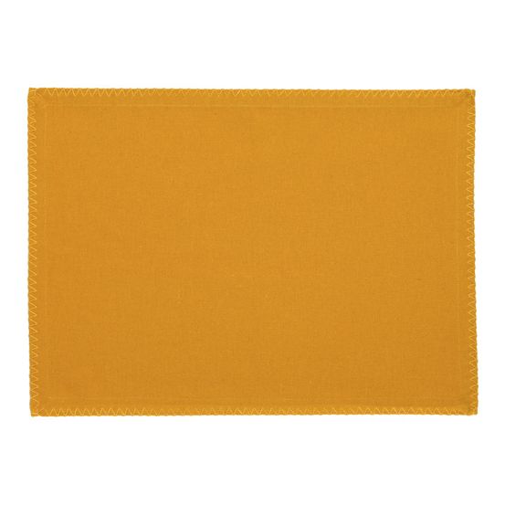 Lot de 4 sets de table recycles delia tournesol 33 x 45 cm