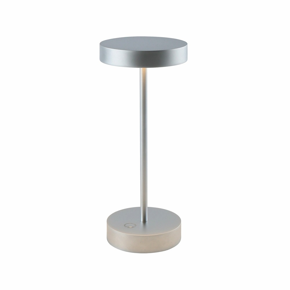 Lampe de table design sandy mini chrome aluminium h25cm