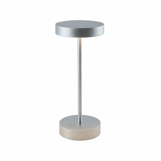 Lampe de table design sandy mini chrome aluminium h25cm