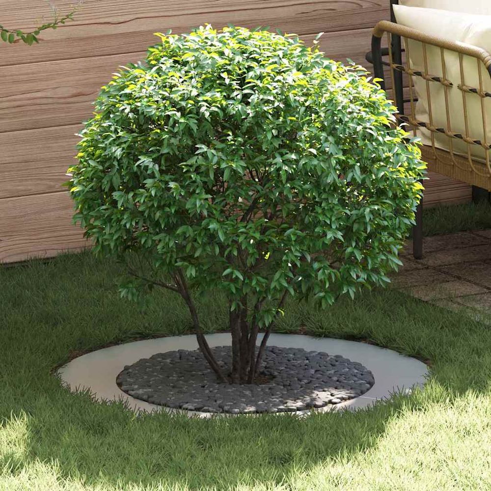 Entourage d'arbre acier galvanisé pour jardin protection racinaire ø60/90 cm gris