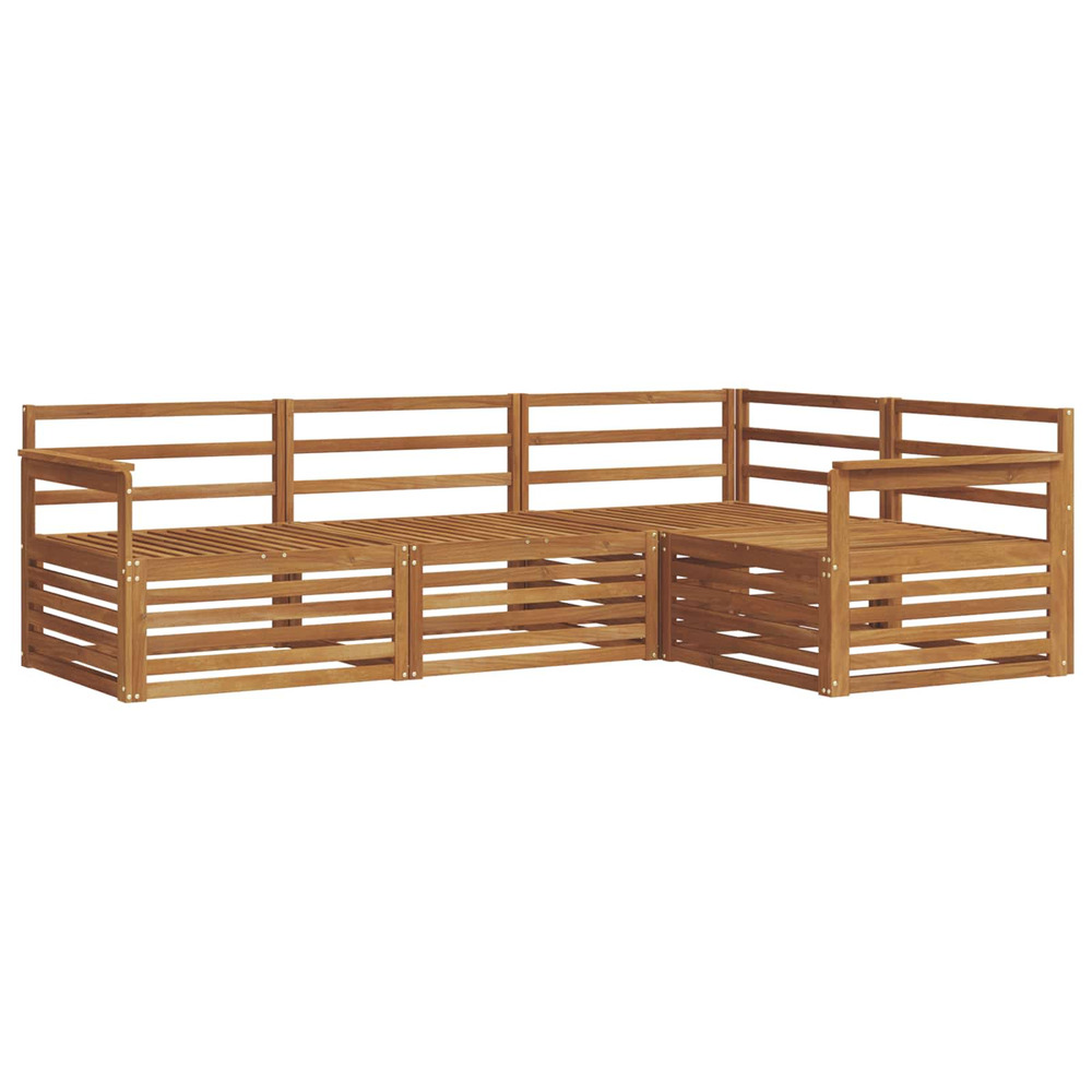 Ensemble de canapés d'extérieur 4 pcs naturel