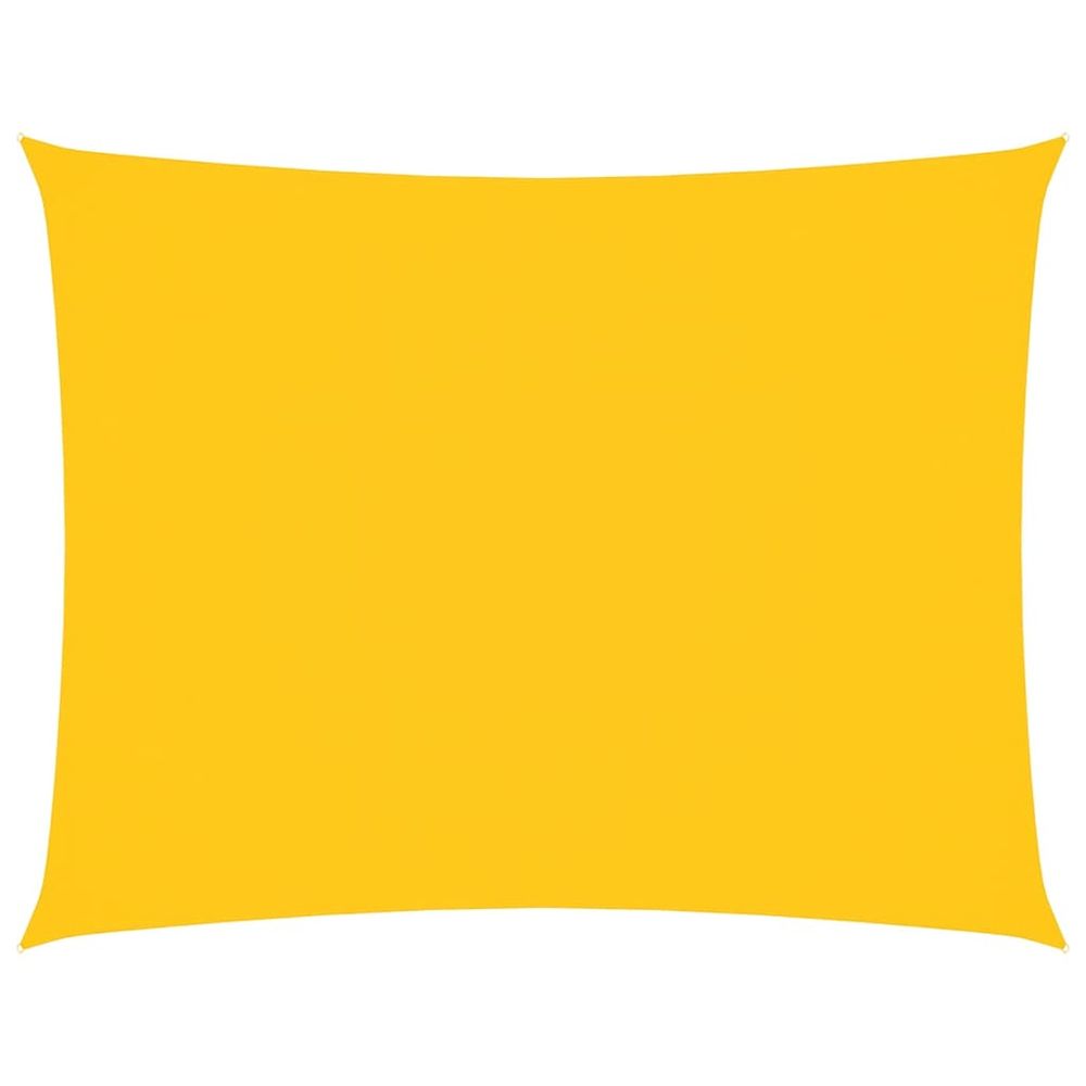 Voile de parasol tissu oxford rectangulaire 3,5x5 m jaune
