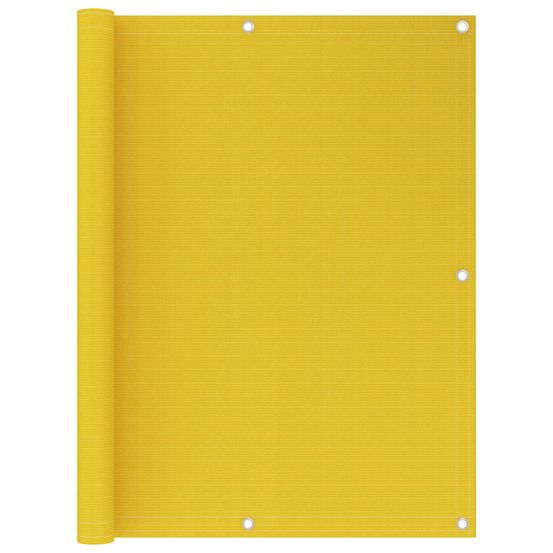 Écran de balcon jaune 120x400 cm pehd