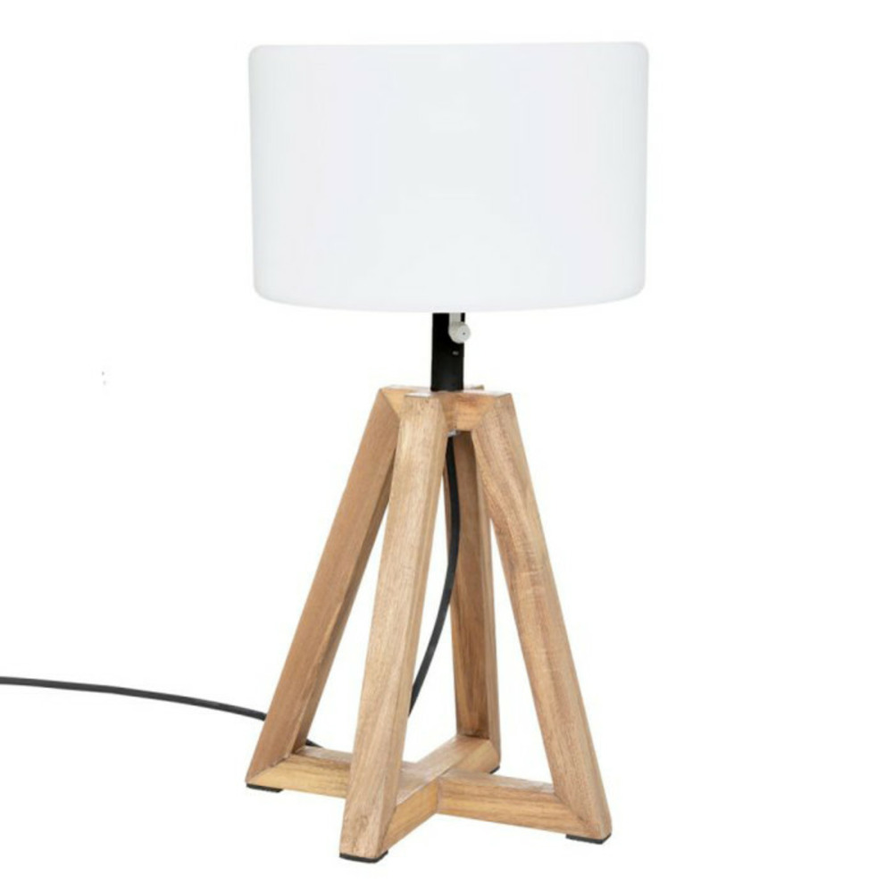 Lampe à poser outdoor matia 58cm blanc & beige