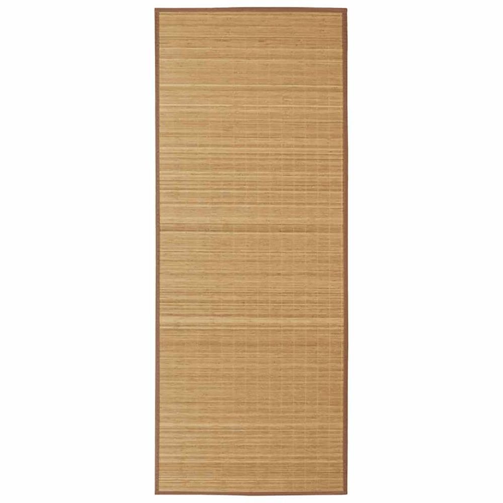 Tapis rectangulaire Marron Bambou 150x200cm