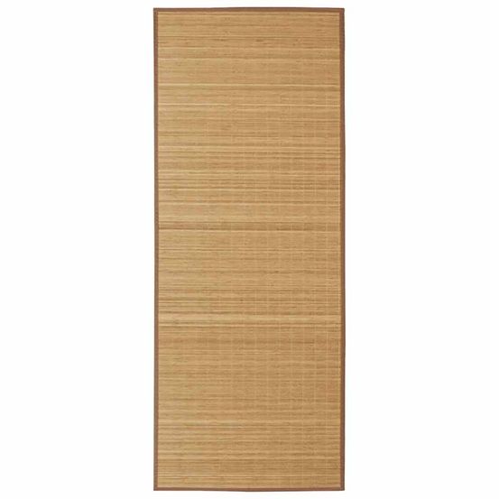 Tapis rectangulaire Marron Bambou 150x200cm