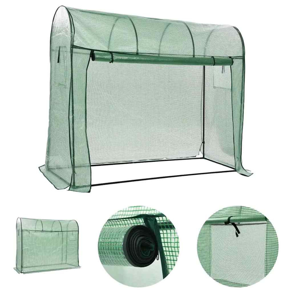 Serre avec porte zippée 200x80x170 cm