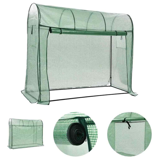 Serre avec porte zippée 200x80x170 cm