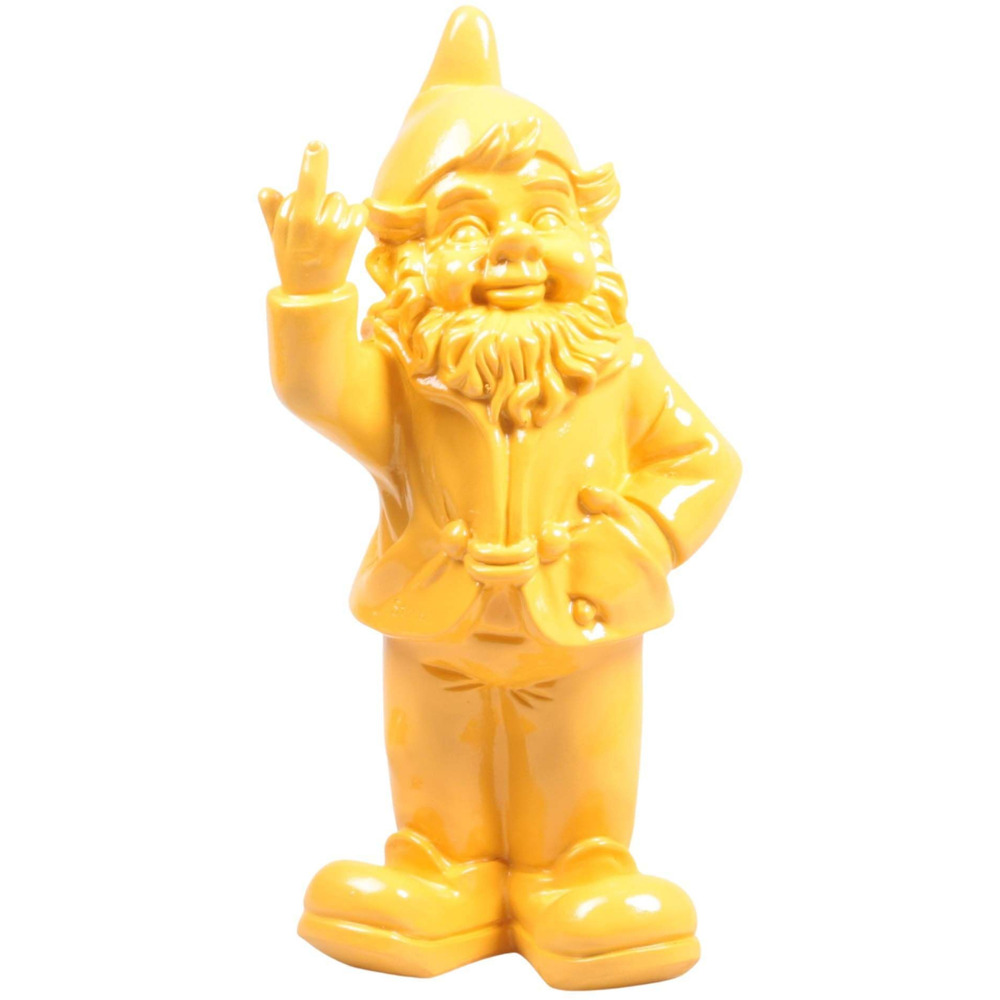 Nain de jardin en résine f*ck 16 x 12 x 32 cm