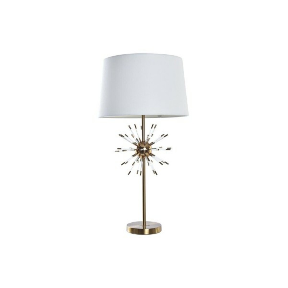 Lampe de bureau Home ESPRIT Blanc Beige Doré 50 W 220 V