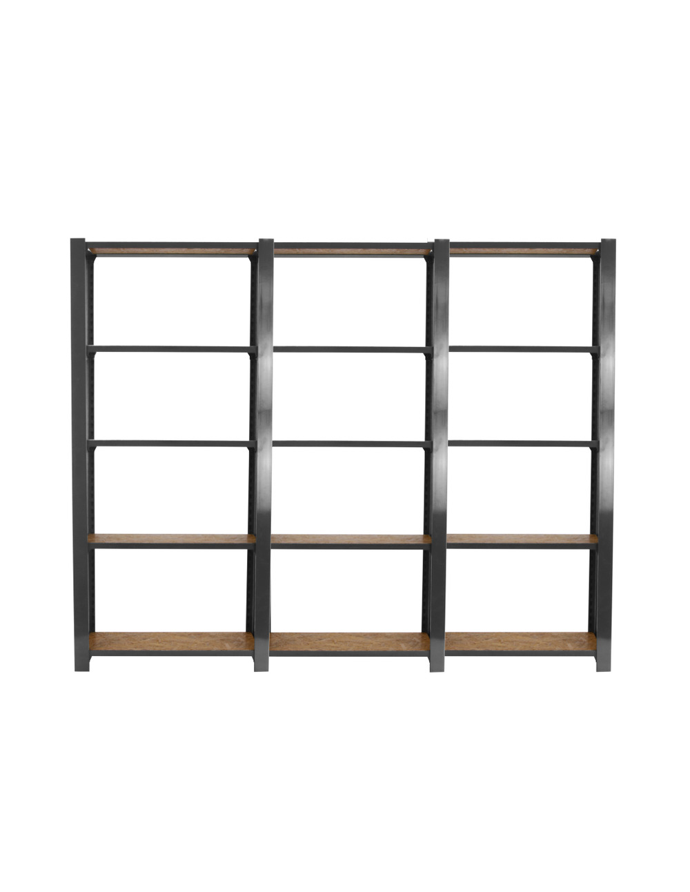 Etagère légère sans vis officlick 5/300 wood 2400 gris/osb + plaques 2100 gris/osb 2100x2400x300 - simonrack