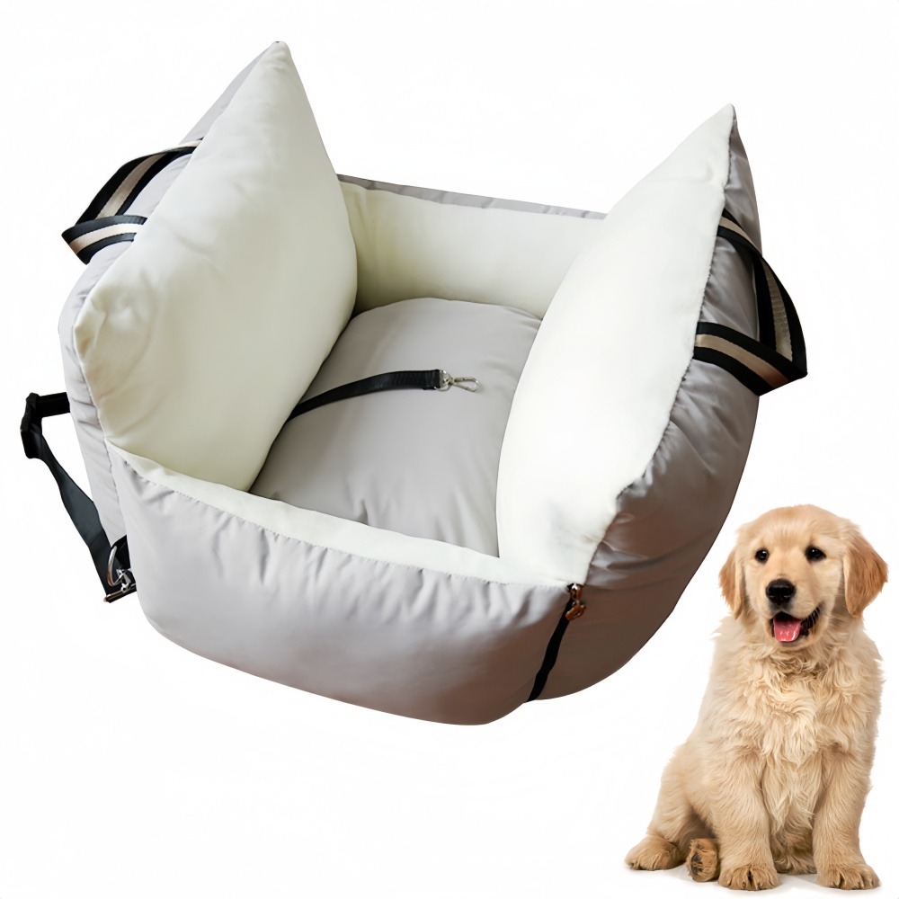 Siège rehausseur de voiture pour chien et chat gris clair