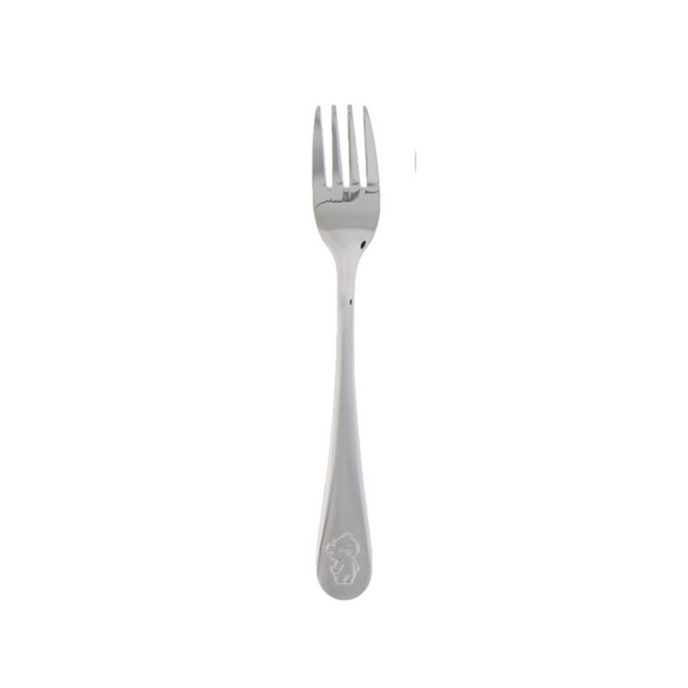 Fourchette enfant inox teddy - lot de 12 - pradel