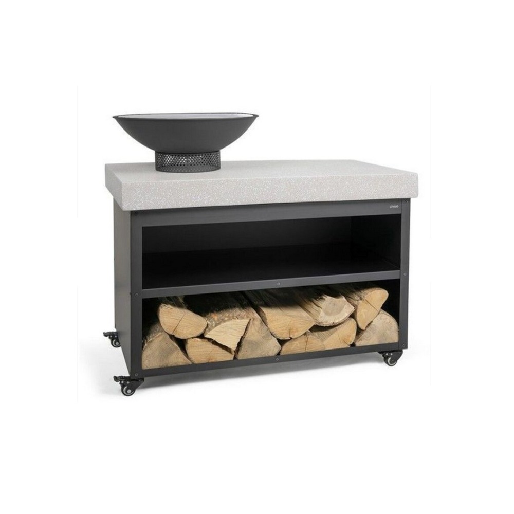 Brasero barbecue sur desserte - doc329