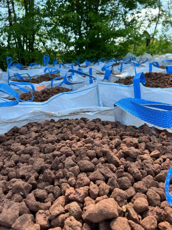 Pouzzolane rouge 20/40 mm - big bag 1 tonne soit 1m3