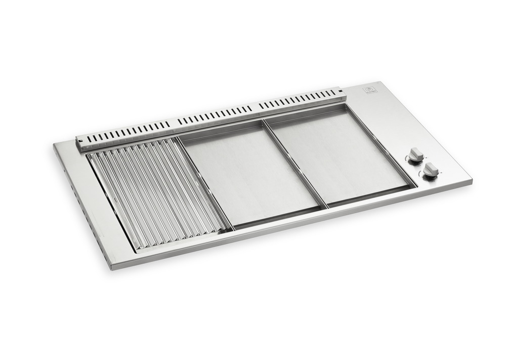 Bbq oasi 80 grill 1/3 - plancha 2/3