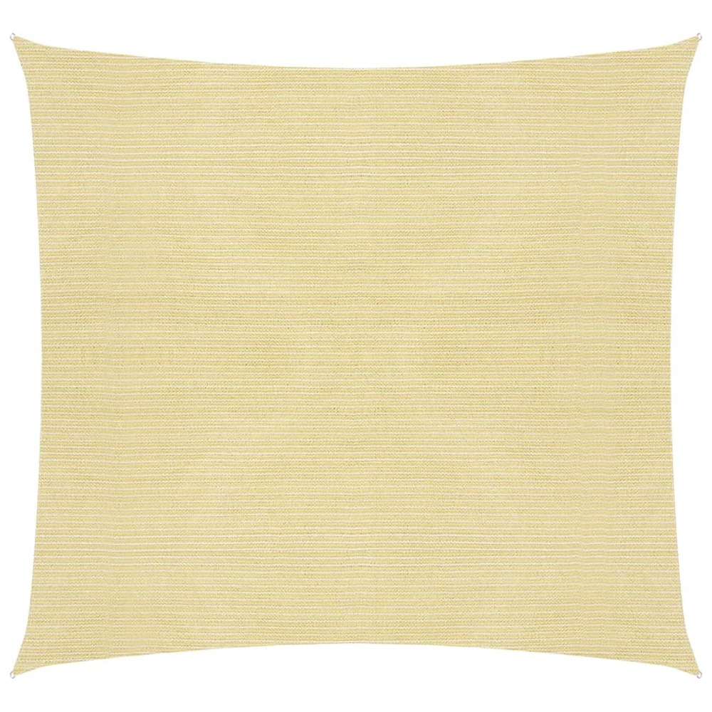 Voile toile d'ombrage parasol 160 g/m² pehd 4 x 4 m beige