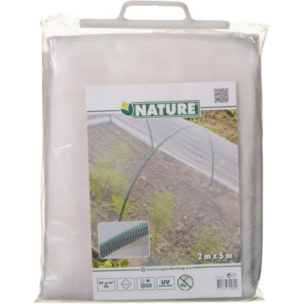 Voile anti-insecte - - 2 x 5 m - 1,8 x 1,8 mm - 38g/m² - blanc