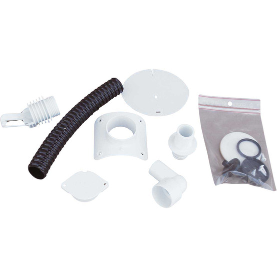 Collecteur d'eau blanc pour gouttière circulaire pour descente circulaire 80 mm