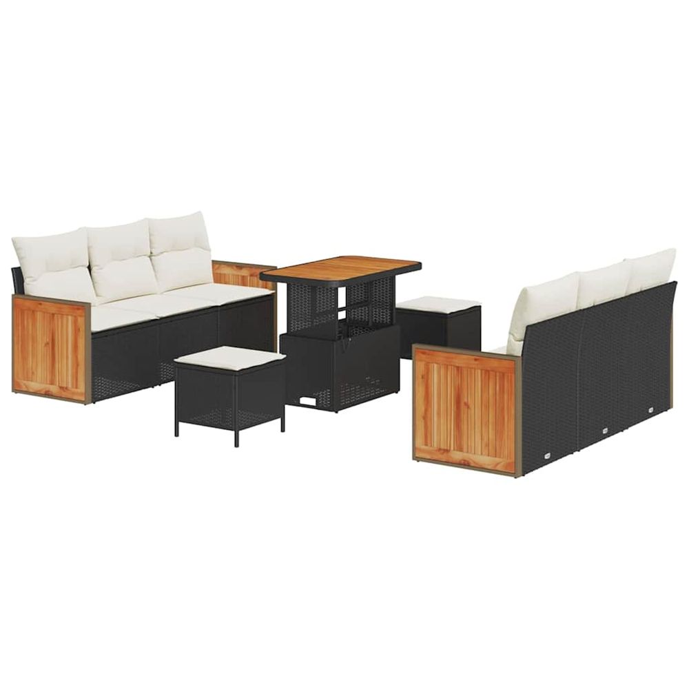 Ensemble de canapé de jardin 11 pc 8-nombre de places