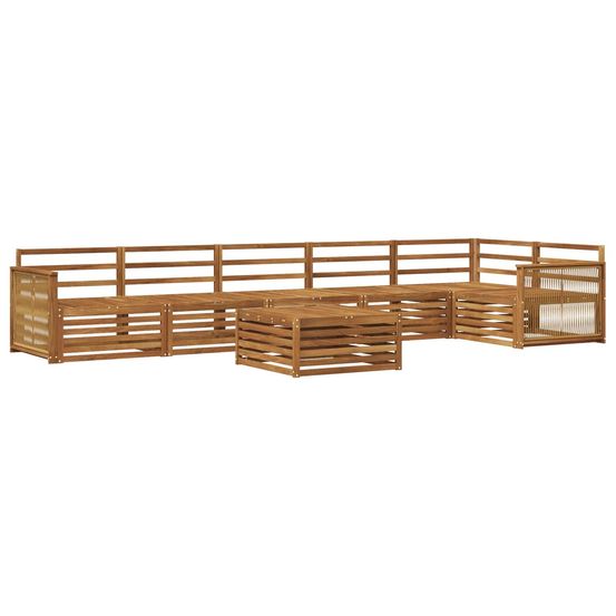 Ensemble de canapés d'extérieur 7 pc naturel