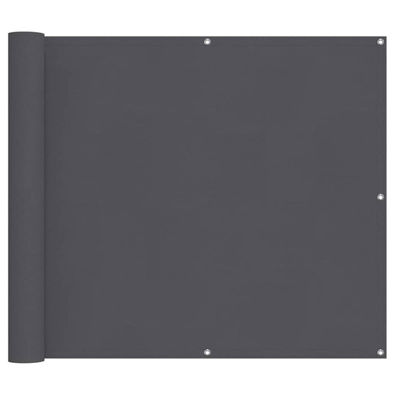 Écran de balcon anthracite 90x700 cm 100% polyester oxford