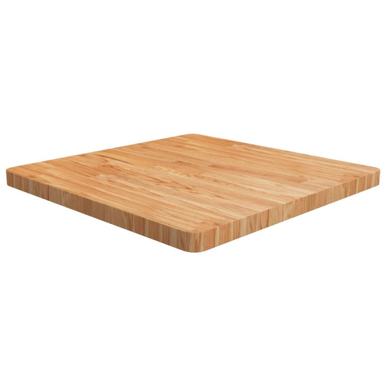 Dessus de table carré marron clair 70x70x4cm bois chêne traité