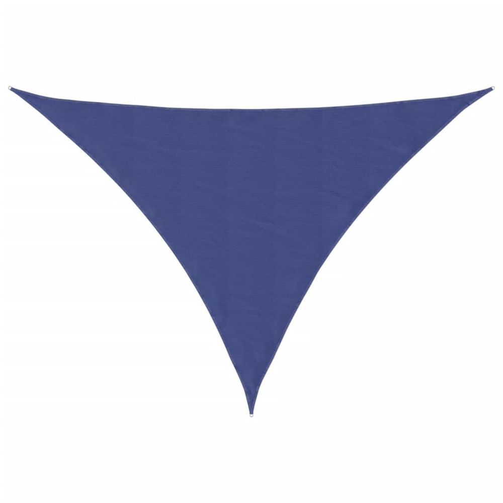 Voile de parasol tissu oxford triangulaire 2,5x2,5x3,5 m bleu