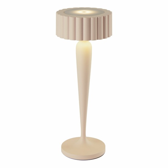Lampe de table sans fil touch aluminium twiggy sable h26 cm