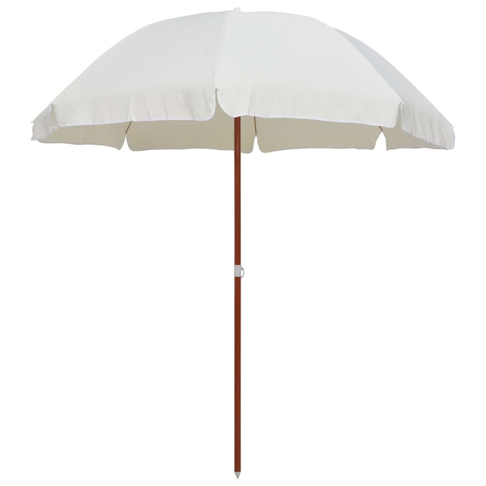 Parasol avec mÃ¢t en acier 240 cm Sable