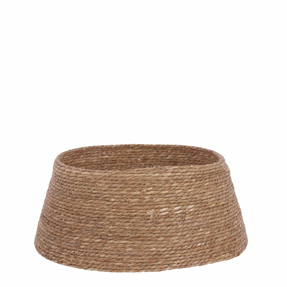 Mica decorations jupe de sapin noël - ø58 cm - jonc de mer - brun