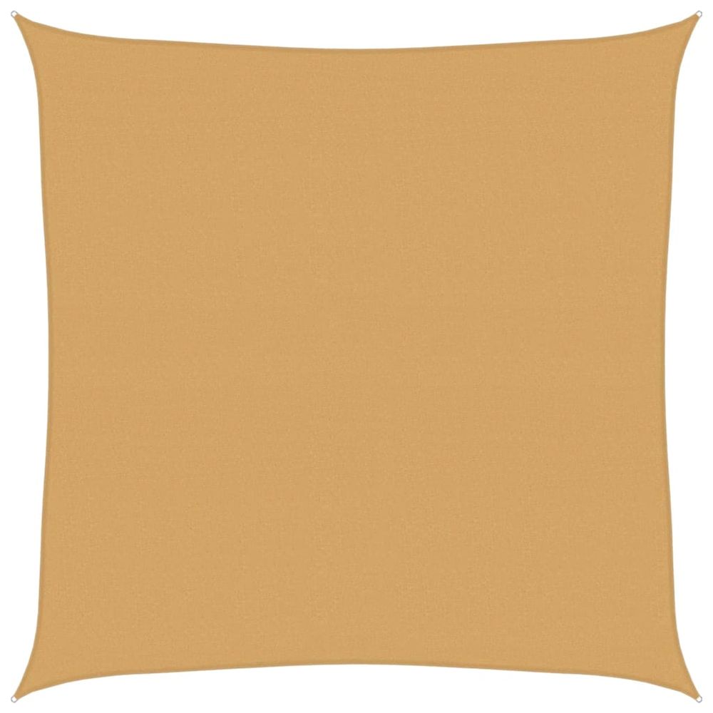 Voile d'ombrage 160 g/m² carré sable 5x5 m pehd