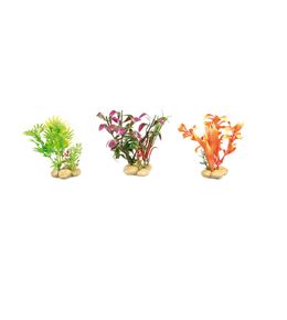 Lot de 3 plantes décoratives pour aquarium