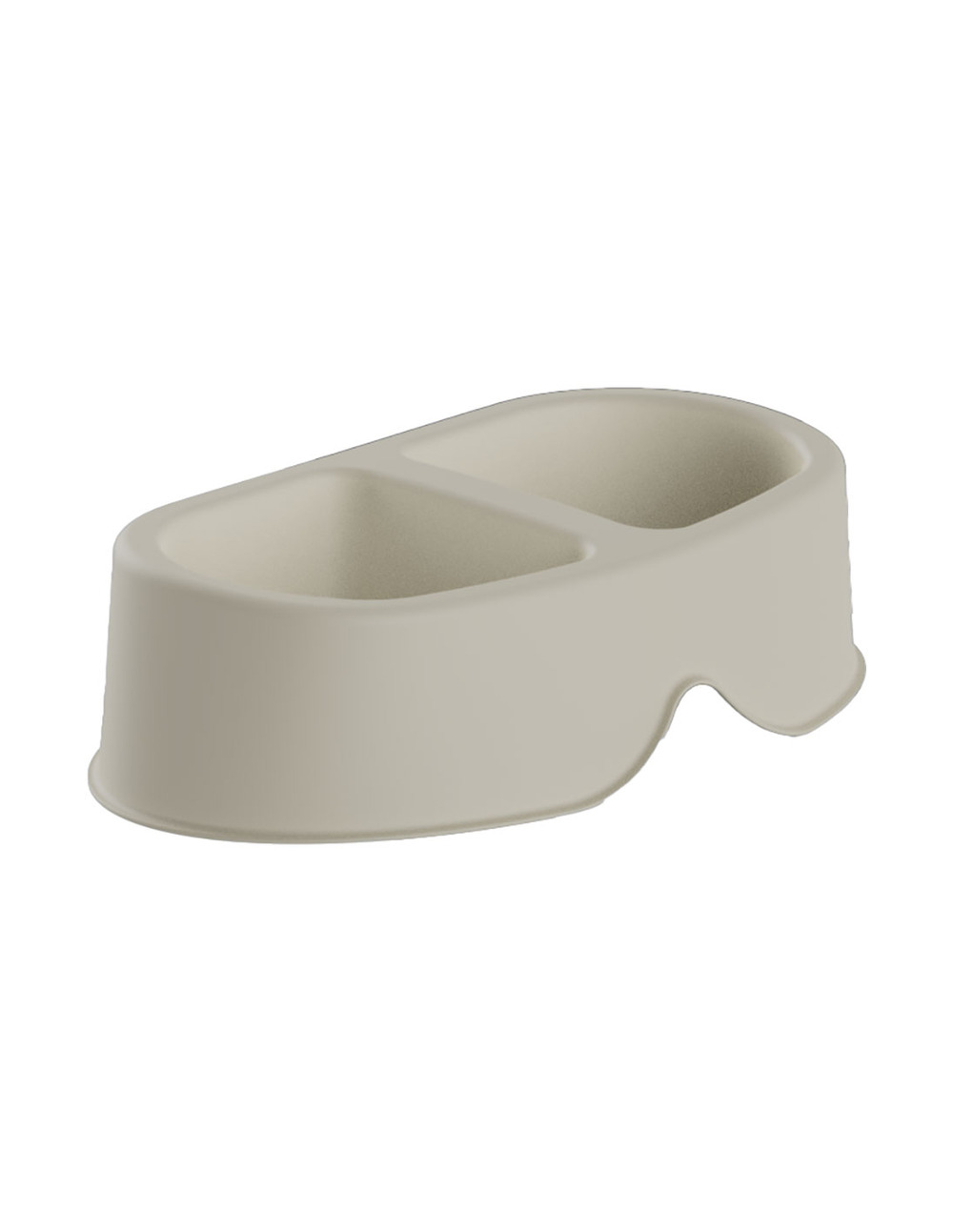 4 double alimentateur avec capacité 0,5 et 0,5l couleur ecru 20138 ec plastiken