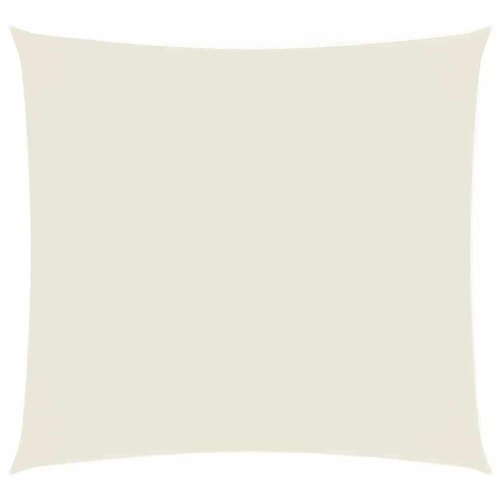 Voile de parasol tissu oxford carré 7x7 m crème