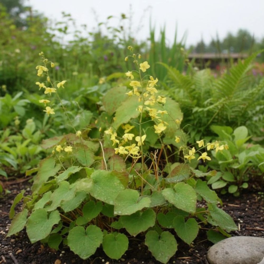 Fleur des elfes perralderianum, epimedium lot de 9 godets