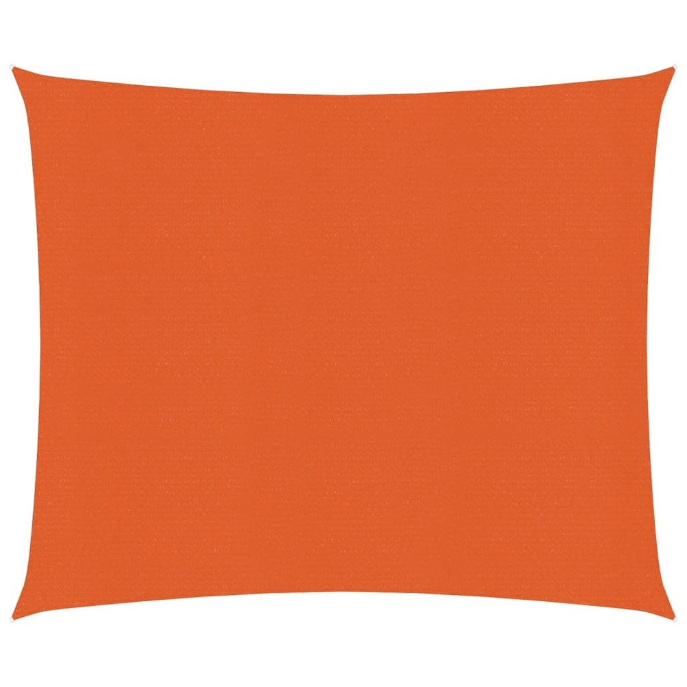 Voile toile d'ombrage parasol 160 g/m² pehd 3,6 x 3,6 m orange